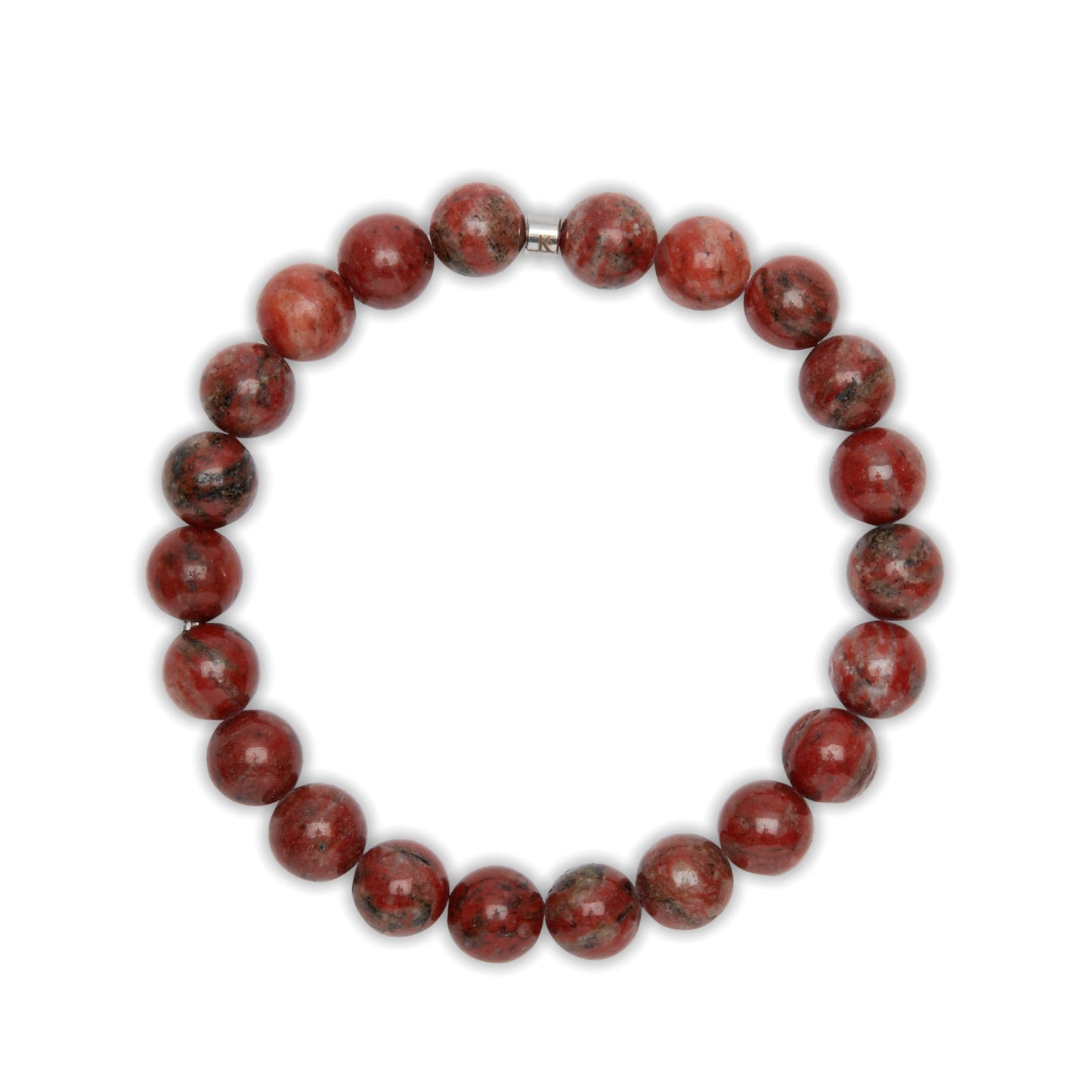 Bracelet en Jaspe Rouge "Energie"